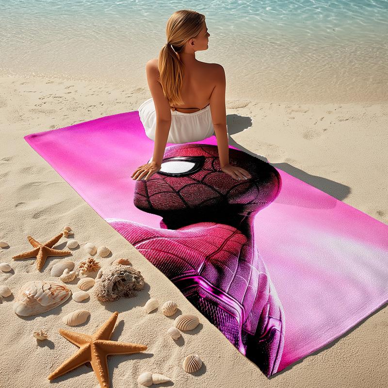 Spiderman Stylish Digital Printing Beach Towel Quick Drying Absorbent Blanket For Beach Pool Gym Travel Christmas Gift C9211840