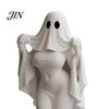 Halloween Decor Figurine Ghost Lady Ornament, Durable PLA 3D Printing Figure, Gothic Decoration Full of Mystery Collectible, for Desktop Bookshelf