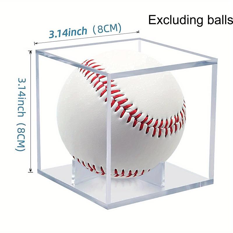 

Premium Clear Acrylic Baseball Display Box UV-Proof Square Souvenir Collectible Holder for Signed Ball