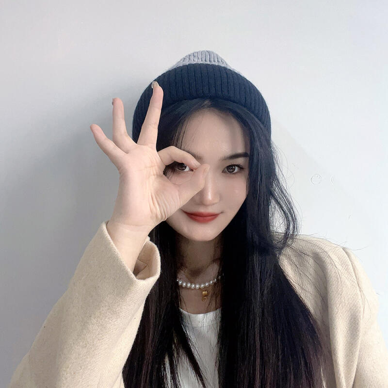 Cozy fleece knit beanie (gray)