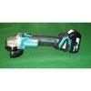 Makita 100mm Akku-Scheibenschleifer 18V6Ah mit 2 Akkus GA404DRGXN und Koffer, Ladegerät,