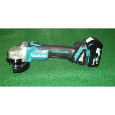 Makita 100mm Akku-Scheibenschleifer 18V6Ah mit 2 Akkus GA404DRGXN und Koffer, Ladegerät,