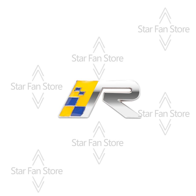 Metall Für TWIN ENGINE OCEAN RACE Entwickelter Elchtest R Design Schweden Flagge Abzeichen 3D Aufkleber Auto Kofferraum Karosserie Emblem Aufkleber