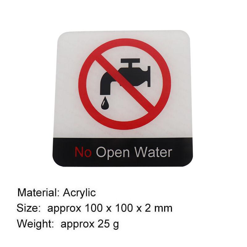 

Поп Черный Акриловый Креативный Знак Без Открытого Огня Наклейка Настенная Предупреждающий Значок для Заводских Цехов Лабораторий Специальных Строительных Площадок black