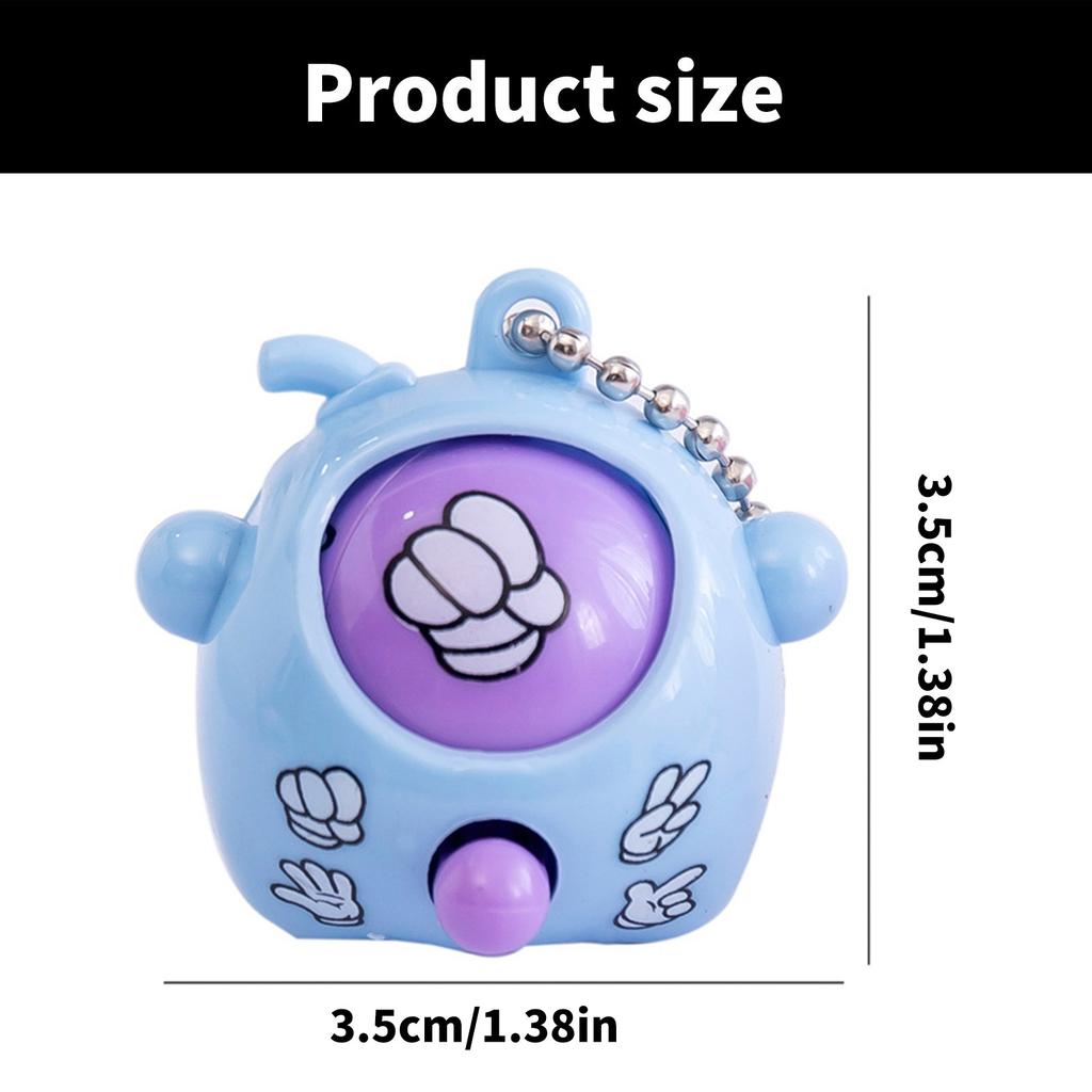 Creative Rock Paper Scissors Surprise Egg Toy Random Color Fun Capsule Toy For Kids And Adults Novelty Keychain Toy