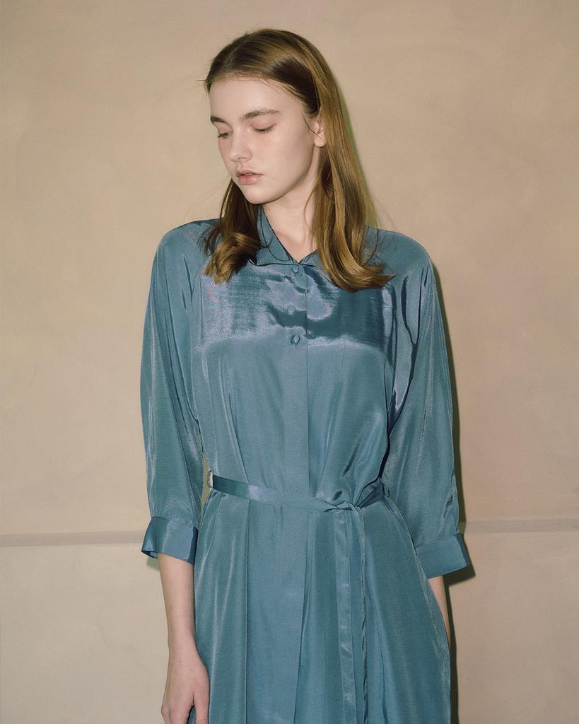 Oqual Slim Belted Dress