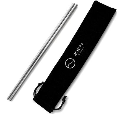 Ensemble de couverts en titane ZEN Camps, baguettes, cuillère, fourchette, ultra léger, sac de rangement pour camping et escalade en plein air inclus (Baguettes à l'unité)