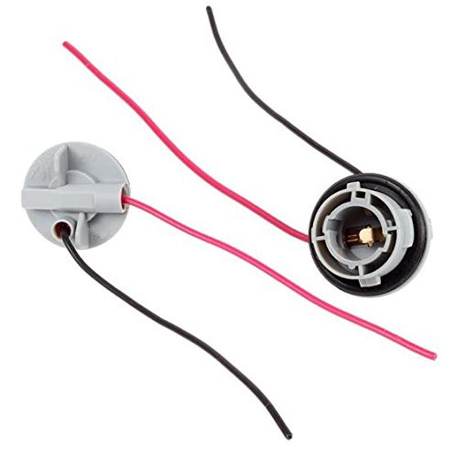 2× 1156 Turn Signal Light Brake Light Harness with Pre-wired Socket For LED Bulb
