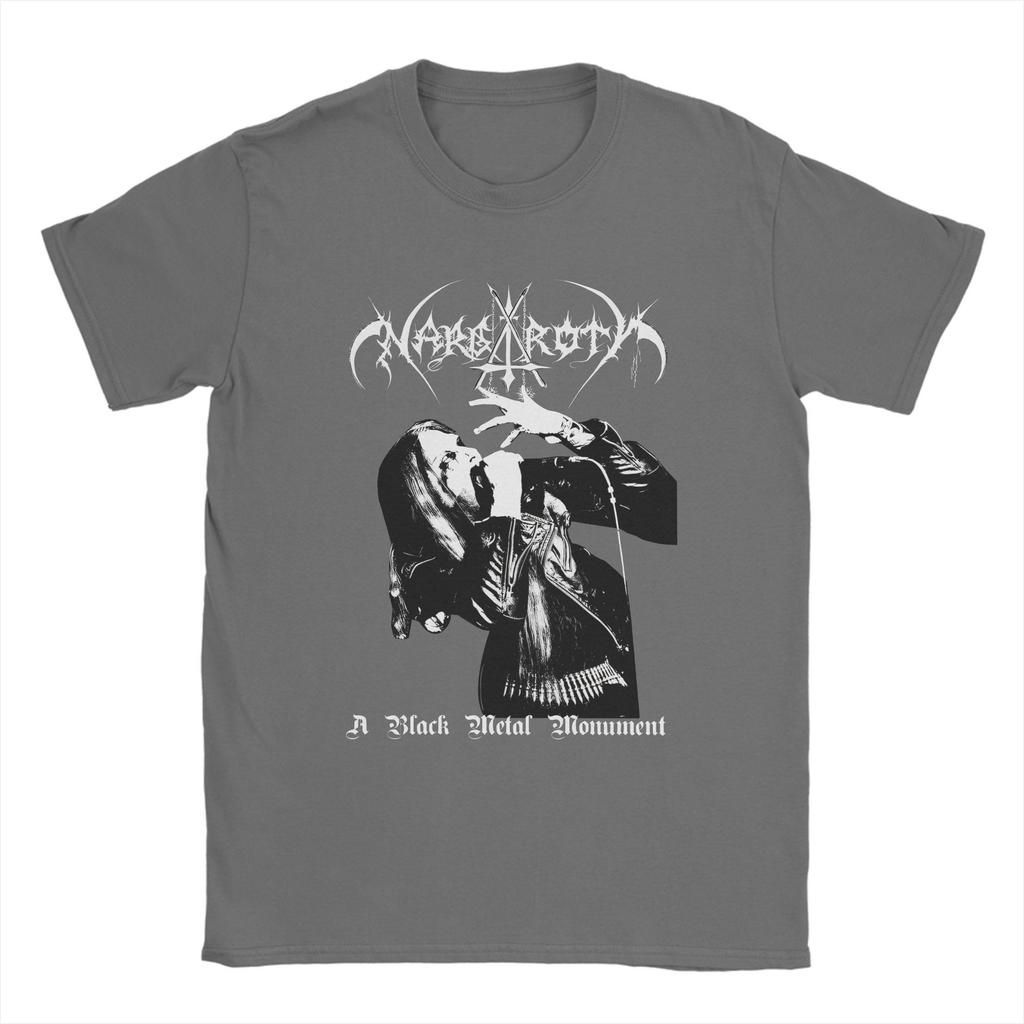 Nargaroth T-shirt för Män Bomull Humor T-shirts Rundhalsad T-shirt Kortärmade Toppar Sommar