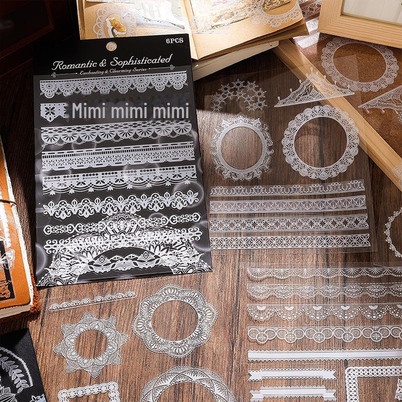 Yuezhen Retro Film Handbook Stickers: Enchanting, Waterproof PET Sticker Pack