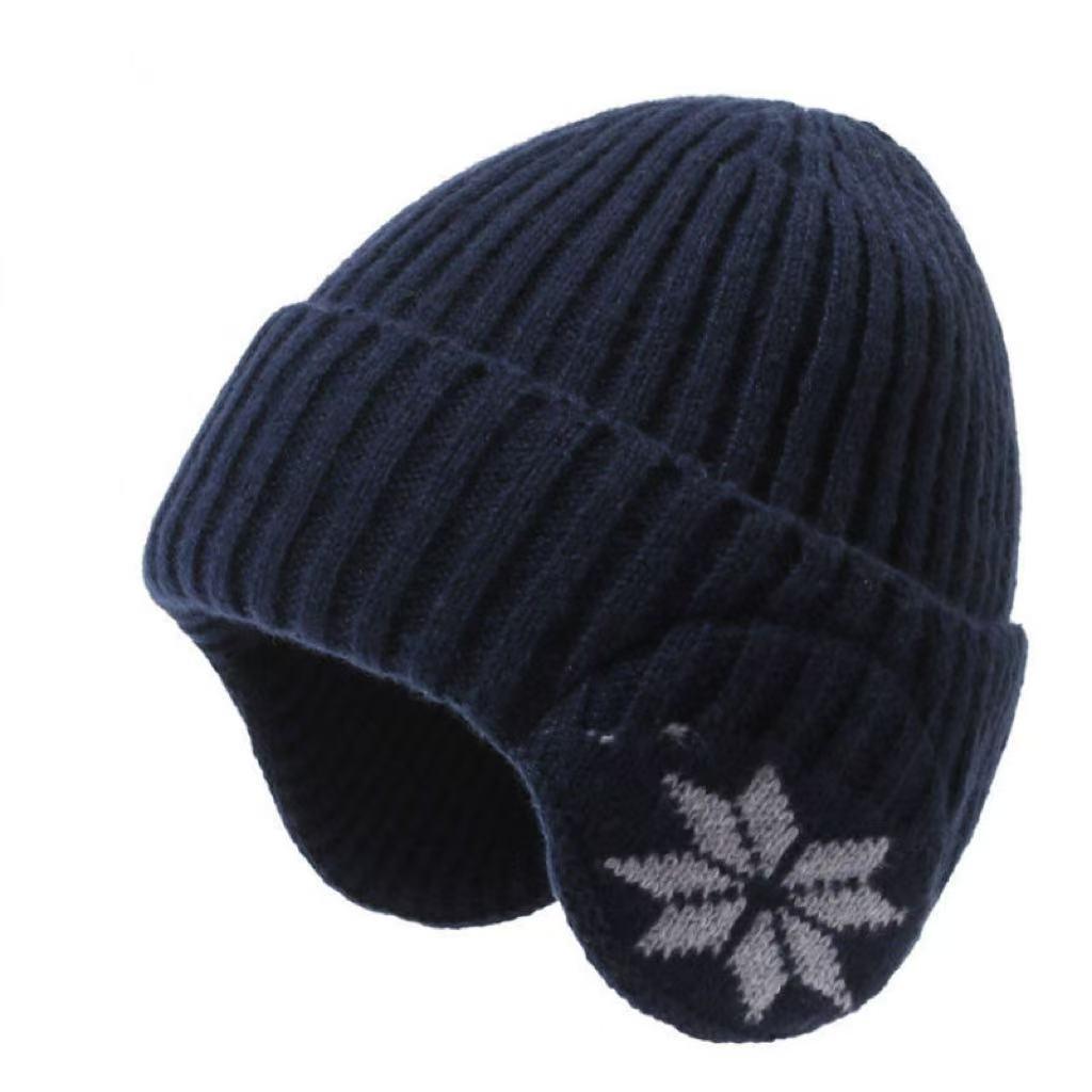 Ear Protection Winter Knitted Climbing Cap Men Women Outdoor Earflap Beanies Hat Fleece Thicken Windproof Bonnet Hats for Hiking