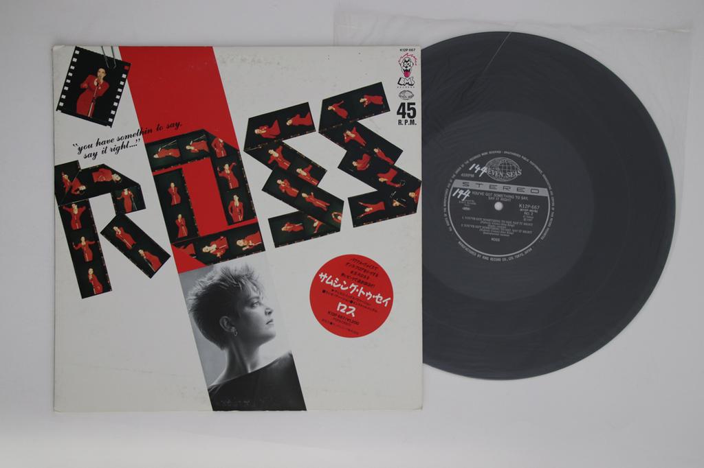 12inch Record ROSS - You've Got Something To Say Say It  K12P667 SEVEN SEAS 1987 Japan Dance & Electronica Used