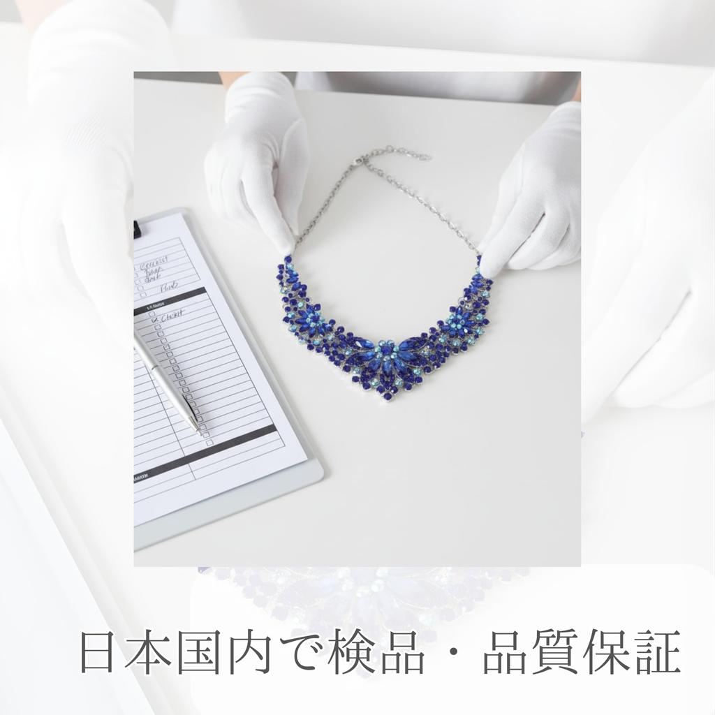 [KK Solis] Orchid Motif Earrings & Necklace Set with Marquise & Teardrop Crystals - Perfect for Concerts, Dance Performances, Recitals,