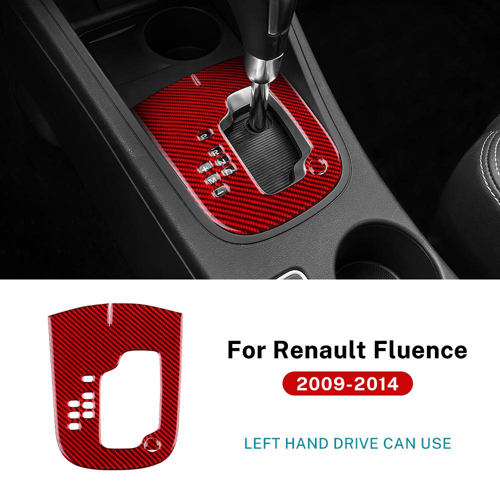 

Для Renault Fluence 2009 2010 2011 2012 2013 2014 Наклейка из настоящего мягкого углеволокна LHD Автоматическая панель переключения передач Отделка панели Only For LHD