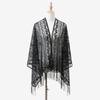 - New Muslim Cashew Nut Hollow Lace Fringed Long Scarf Silk Scarf Women'S Spring And Summer Long Scarf Shawl Women