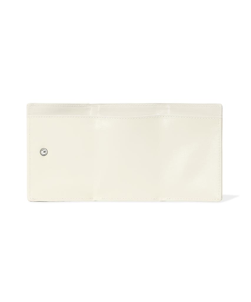 Fennec Crinkle Halfmoon Mini Wallet - Vanilla