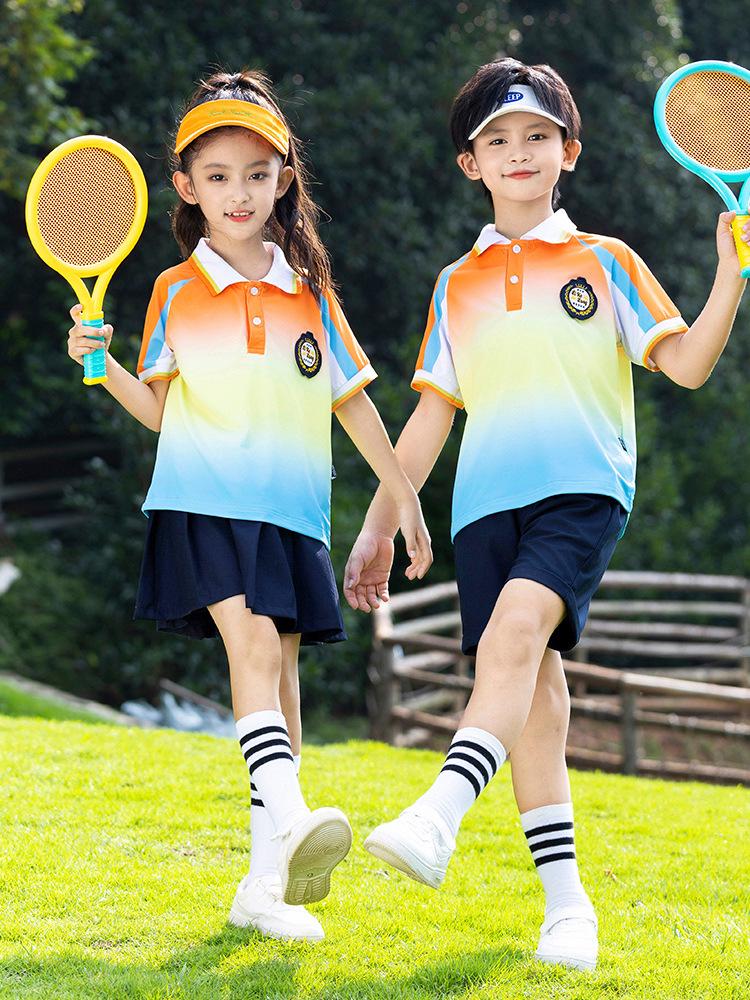 Conjunto de Uniforme Escolar e Esportivo Infantil Três Peças Estilo College
