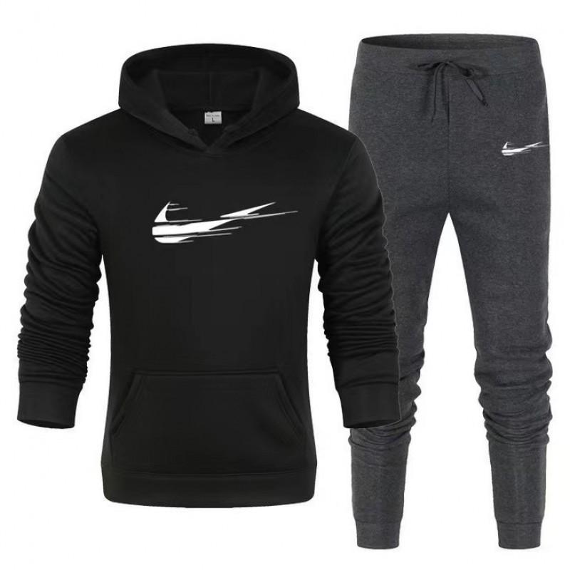Conjunto de Sudadera Deportiva con Capucha para Hombre y Mujer Manga Larga Chándal Atuendo Atlético Casual