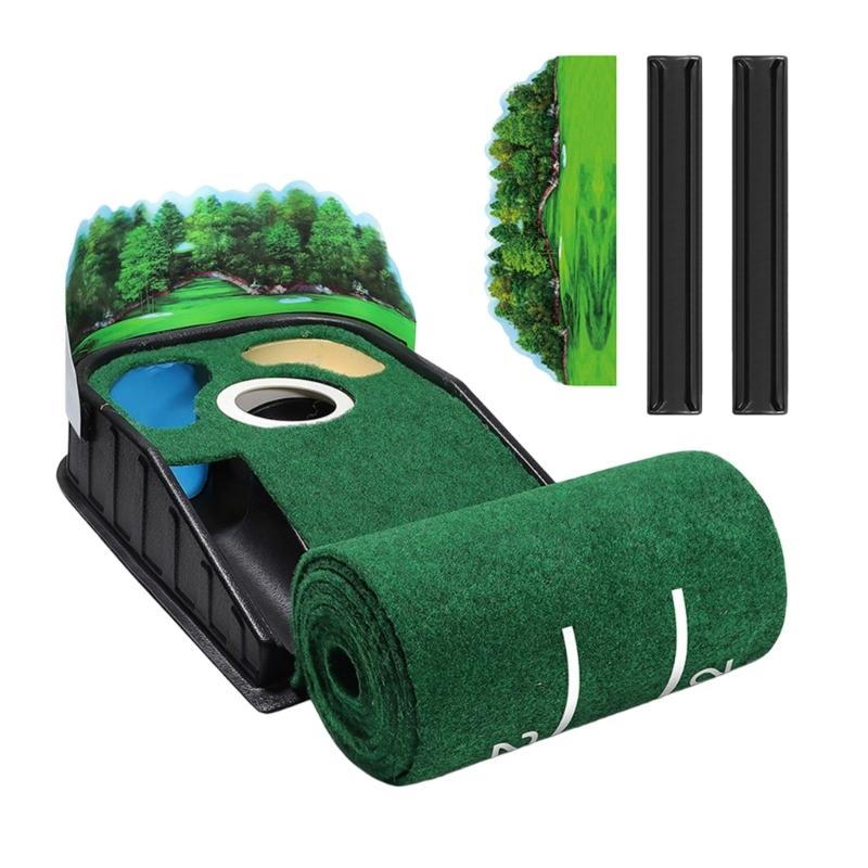 

Light weight ABS Golf Practice Mat with Noise Reduction Surfaces for Quiet Durability Use at Homes or Course 1