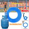 3meter 2 Colors Gas Welding Torch Electronic Ignition Liquefied Gas Welding Torch Kit with 3 Meter Hose for Solder