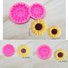 Sunflower Shape Flower Craft Silicone Mold Epoxy Car Air Outlet Mold Resin Casting Pendant Mold Suitable for Diy Crafts