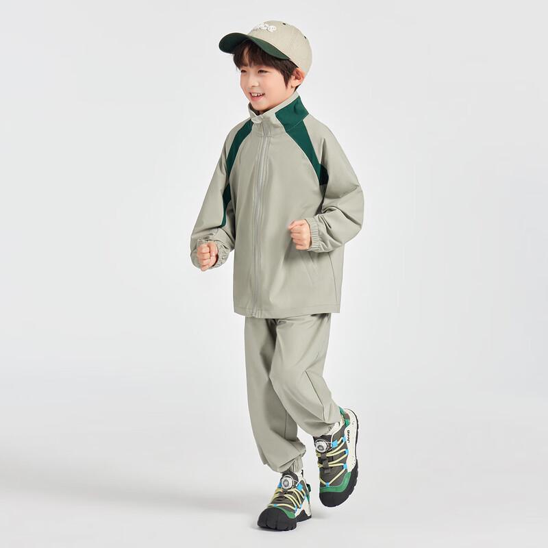 Boys' Color-block Raglan Outdoor Sports Tracksuit