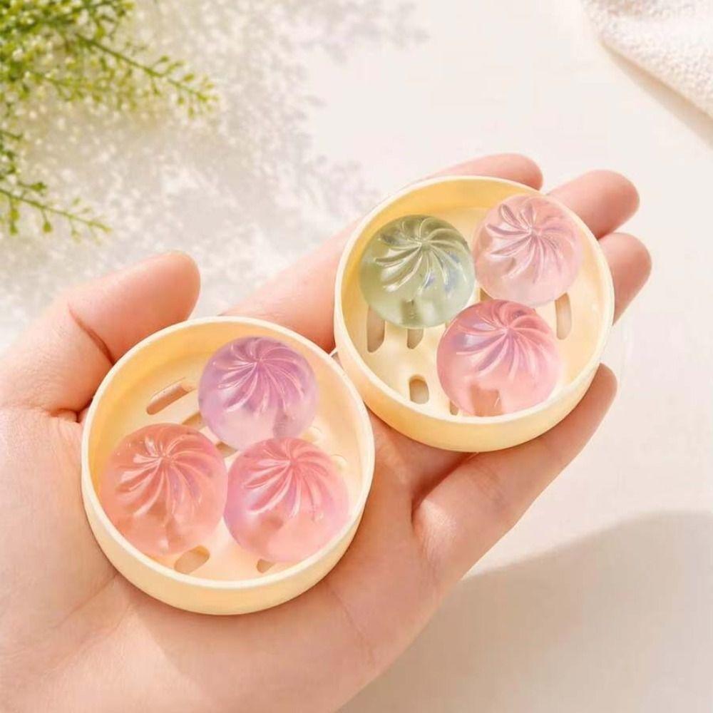 Simulation Food Dumpling Squishy Toys with Steamer Mini Dumplings Squishy Dumpling Party Favors