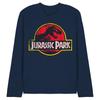 JURASSIC PARK Unisex Adult Distressed Logo Long-Sleeved T-Shirt
