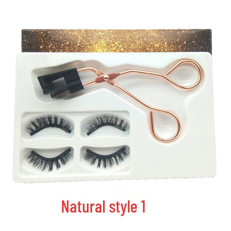 

Натуральные и густые магнитные накладные ресницы - Без клея, идеально подходят для фото, путешествий и макияжа