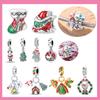 Charms Plataoriginales Christmas Elk Beads For Charms Copper Bracelet Beads Jewellery Making Women'S Gift