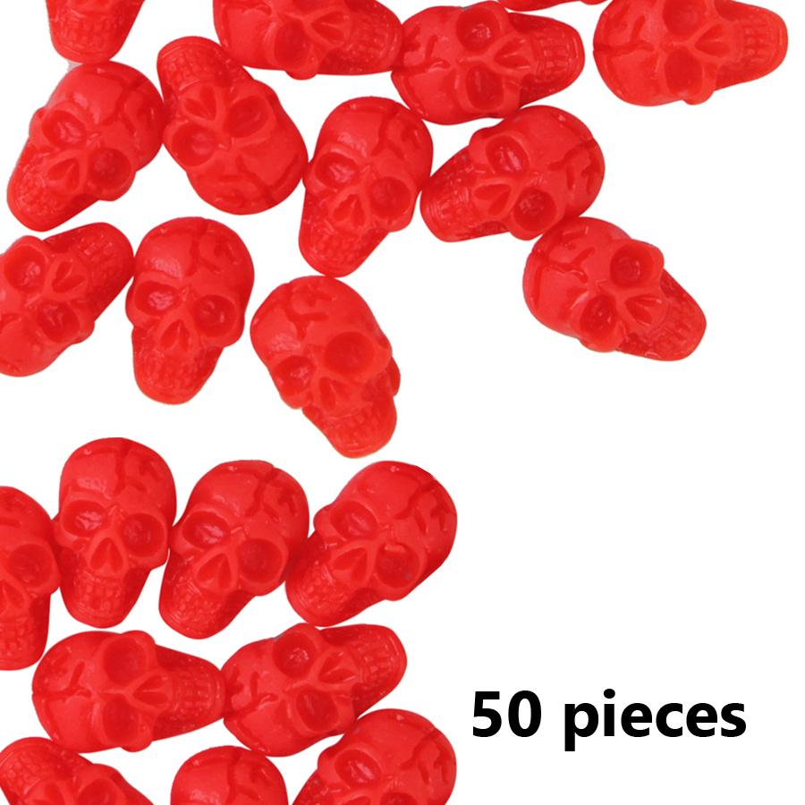 10/50Pcs Skull Nail Art Charms Flatback Beads, Punk Halloween Party Holiday Nail Art DIY Decoration
