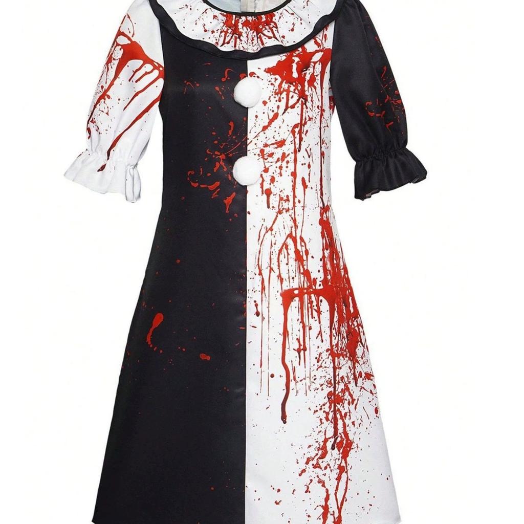 2026 Nové Halloweenské Kostýmy Umění Klaun Cosplay Kostým Film Terrifierr 2 Krvavý Kombinézon Pánský Kombinézon Hororové Oblečení Dárek