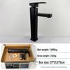 Artistic Basin Faucet: Elevated Single Hole, Dual Temperature Control for Bathroom Sink