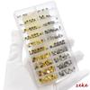 10/20Sets Silver Gold Watch Crowns Watch Waterproof Replacement Assorted Repair Tools with Box Watch Accessories for Watchmaker