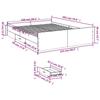 VidaXL Cadre de lit avec tiroirs blanc 150x200 cm bois d'ingénierie, lit, lit de rangement, cadre de lit double, lit double 3280286