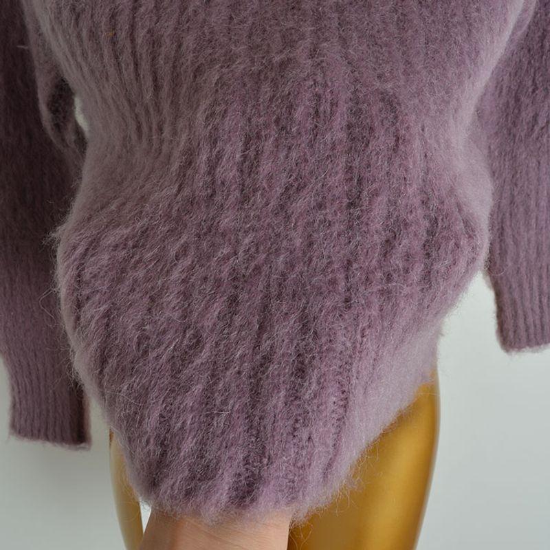 Fall and Winter New Arrival Soft Glutinous Rice Idle Style Pullover Loose Sweaters Women's Clothing Mohair Knitwear Long Sleeves Tops