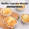 4Pcs Cupcake Silicone Molds Cup Cake Diy Decorating Bakeware Baking Tools
