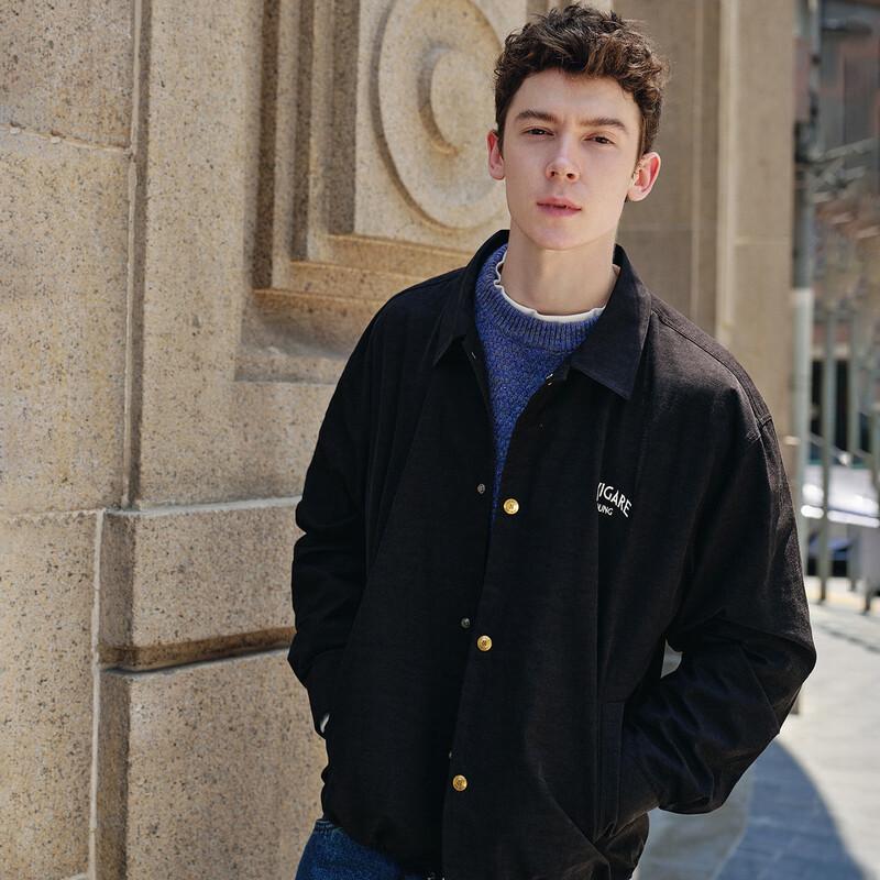NVG·YOUNG Men's Faux Suede Casual Jacket Shirt