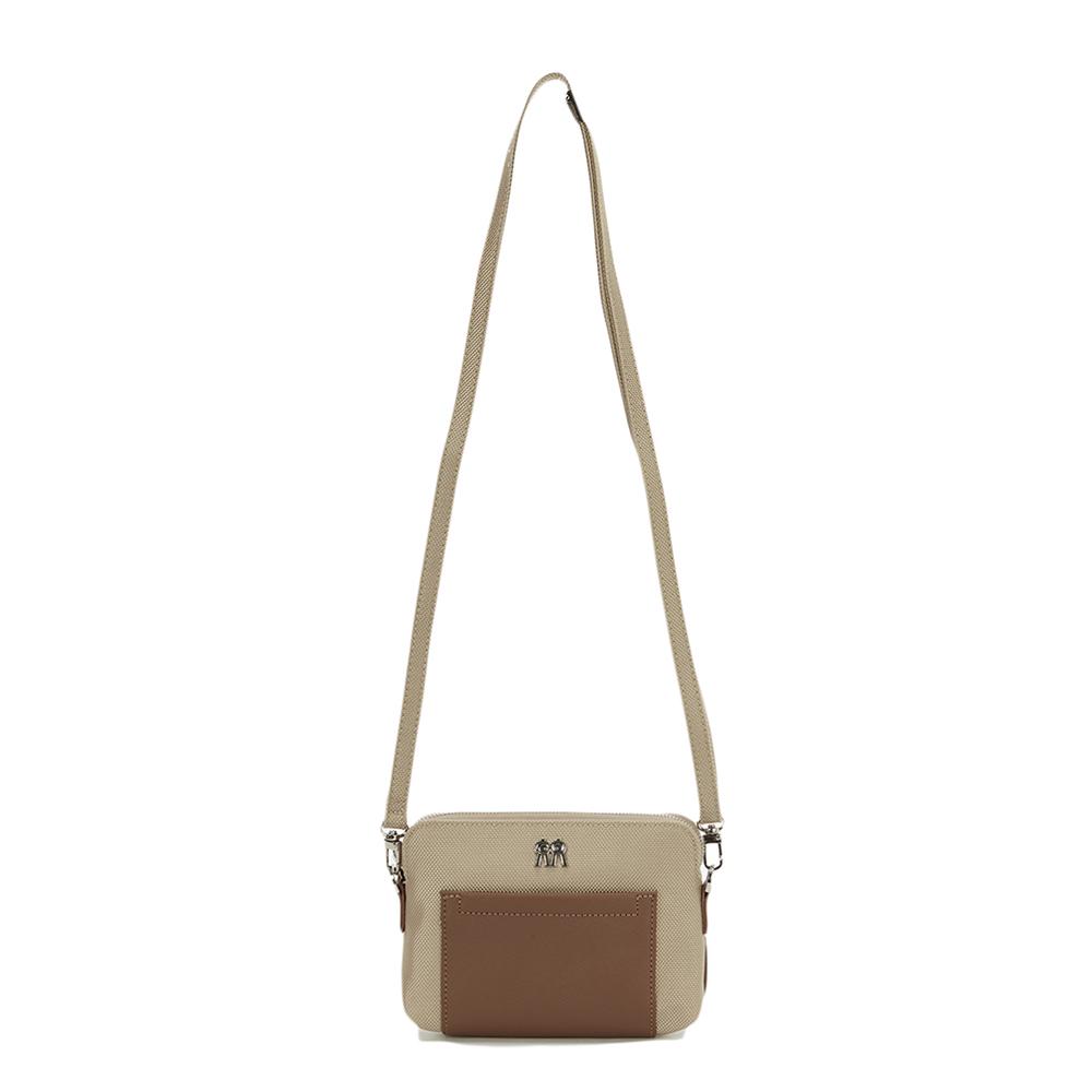 Rollingrolleye Rollingroll Shoulder Sherbean Bag Mini Beige