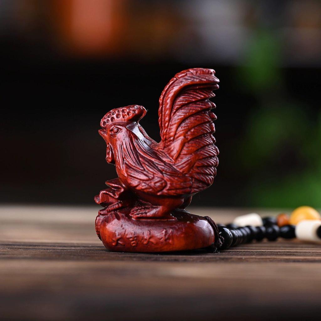 Small-Leaf Red Sandalwood Pendant: Wealth-Attracting Pixiu, Gourd, Dragon, Tortoise Design