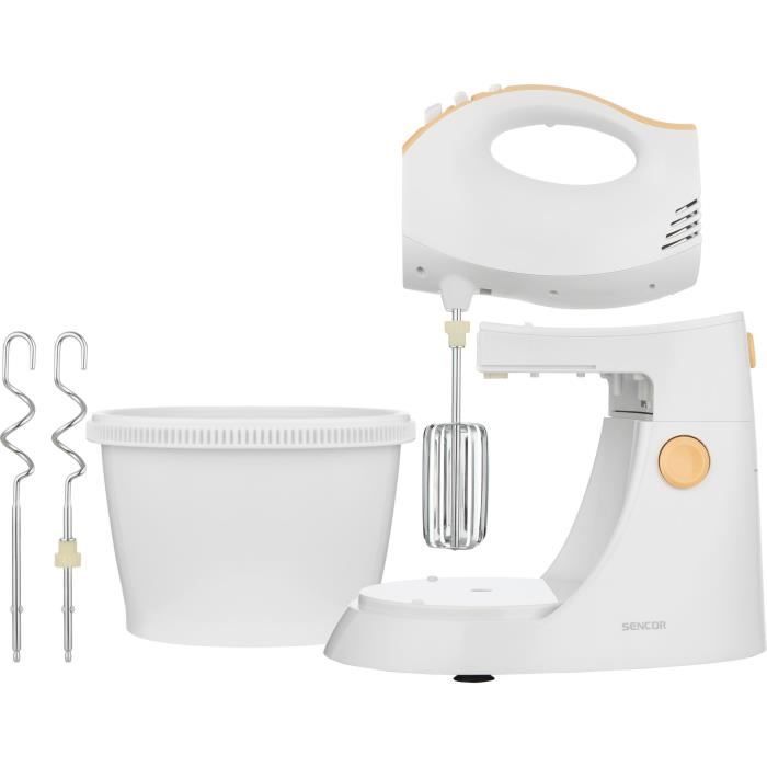 Batteur à main avec bol rotatif - SENCOR - SHM 5330-EUE3 - 500 W - Blanc