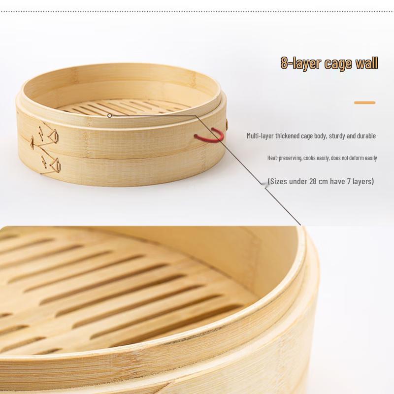 

RAYEFUN 3-Tier Ceramic Steamer with Lid