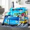 Coperta Personalizzata Nome Personalità Tayo il Piccolo Autobus Morbida e Calda per Divano Ufficio Letto Viaggio Pausa Pranzo, Regalo Adatto a Tutte le Stagioni