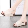 Women Slide Slippers Sandals Outdoor Open Toe Chunky Slippers Casual Thick Sole Height Increase Platform Sandals