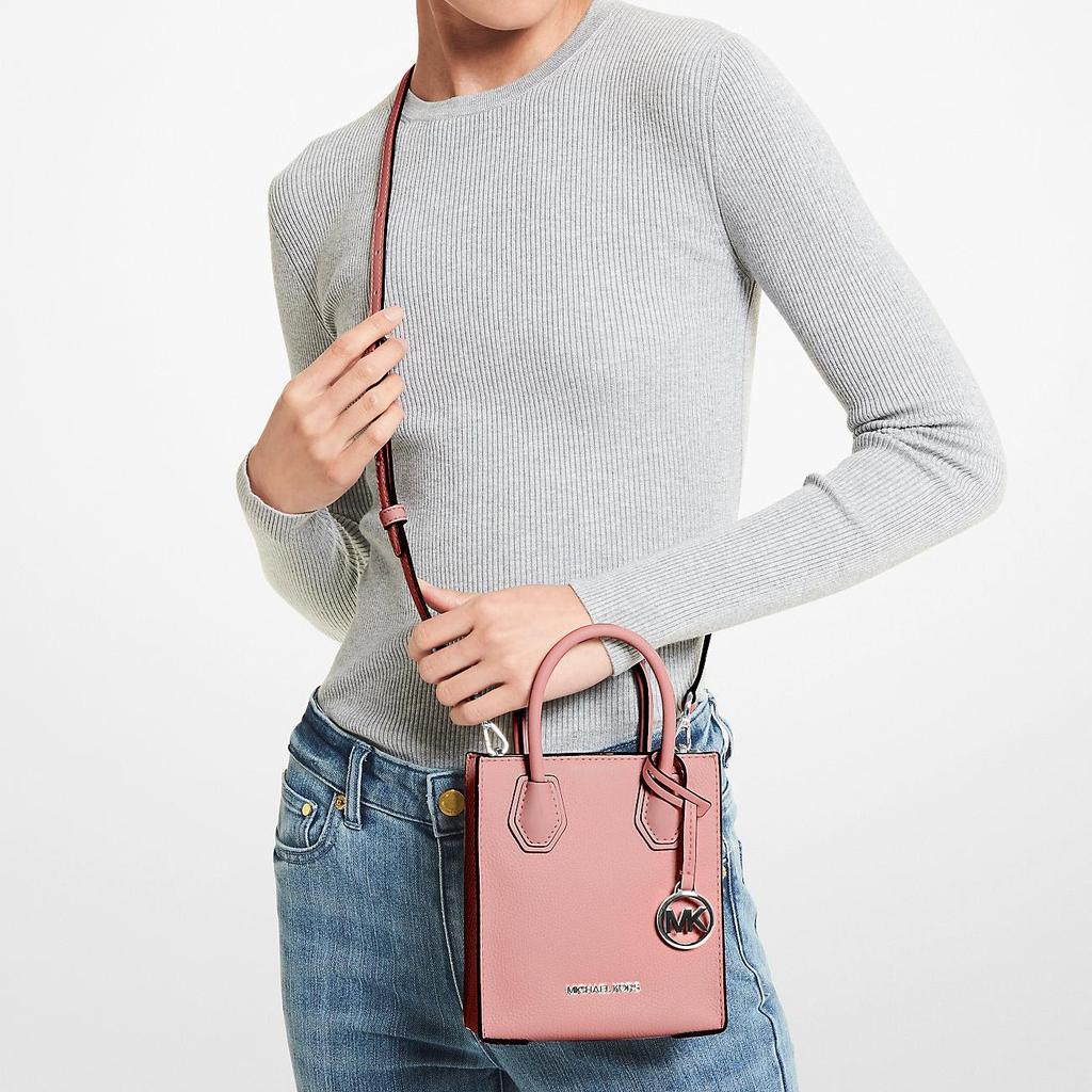 Michael Kors MK Mercer Logo Tote Bag Women Tote Bags Lemon 35H1SM9C0L-PRIMROSE
