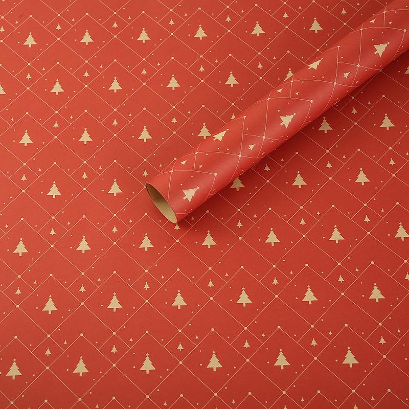 Balicí papír k narozeninám 50*70cm Vánoční barevné DIY květiny Svatební Vánoční večírek Dárkové balení Dekorace DIY řemeslné papíry