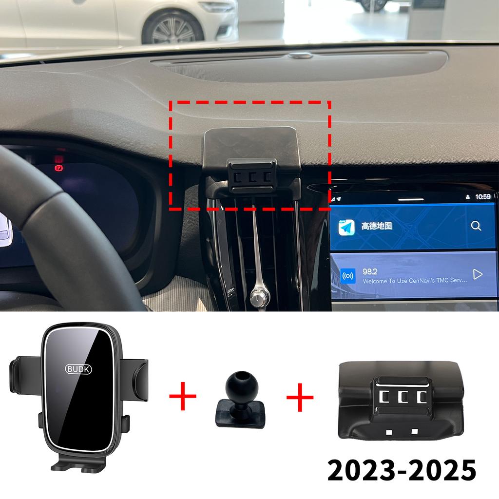 Car Mobile Phone Holder Accessories for Volvo S60 V60 ~2025 GPS Bracket Navigation Stand Auto