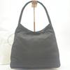 Prada Handbag Tote Shoulder Bag Tessuto Nylon Single Semi Shoulder Plastic Handle Arm Black