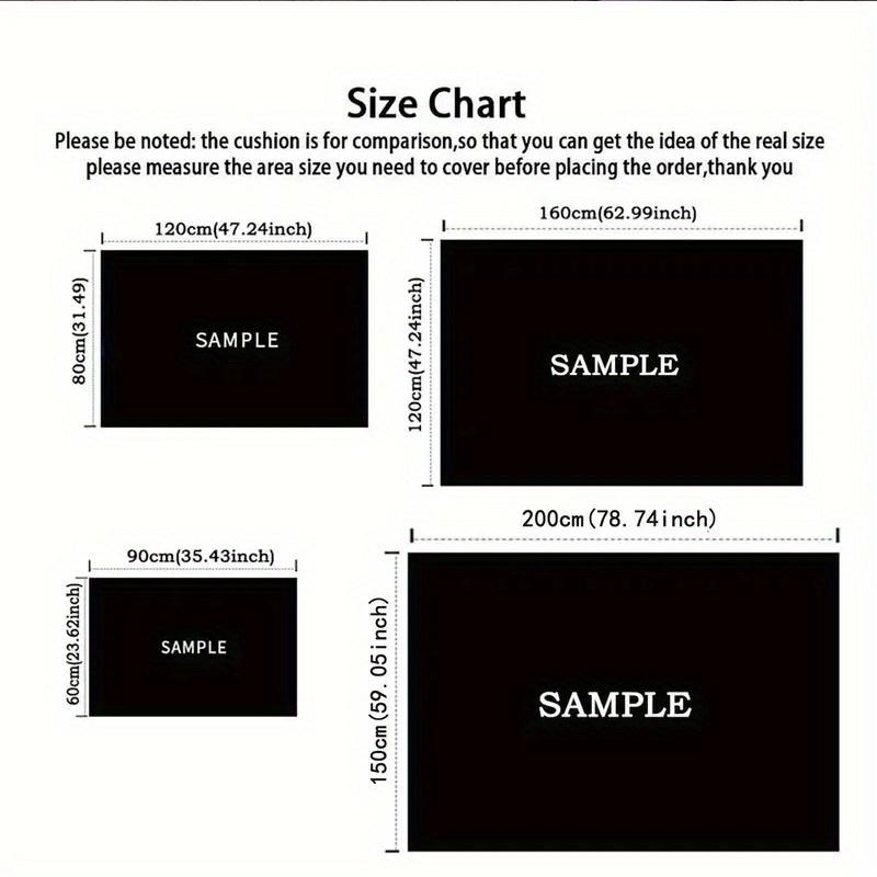 1pc Winnie The Pooh Pattern Area Rug Soft Flannel Floor Mat for Living Room,Office,Bedroom and Carpet