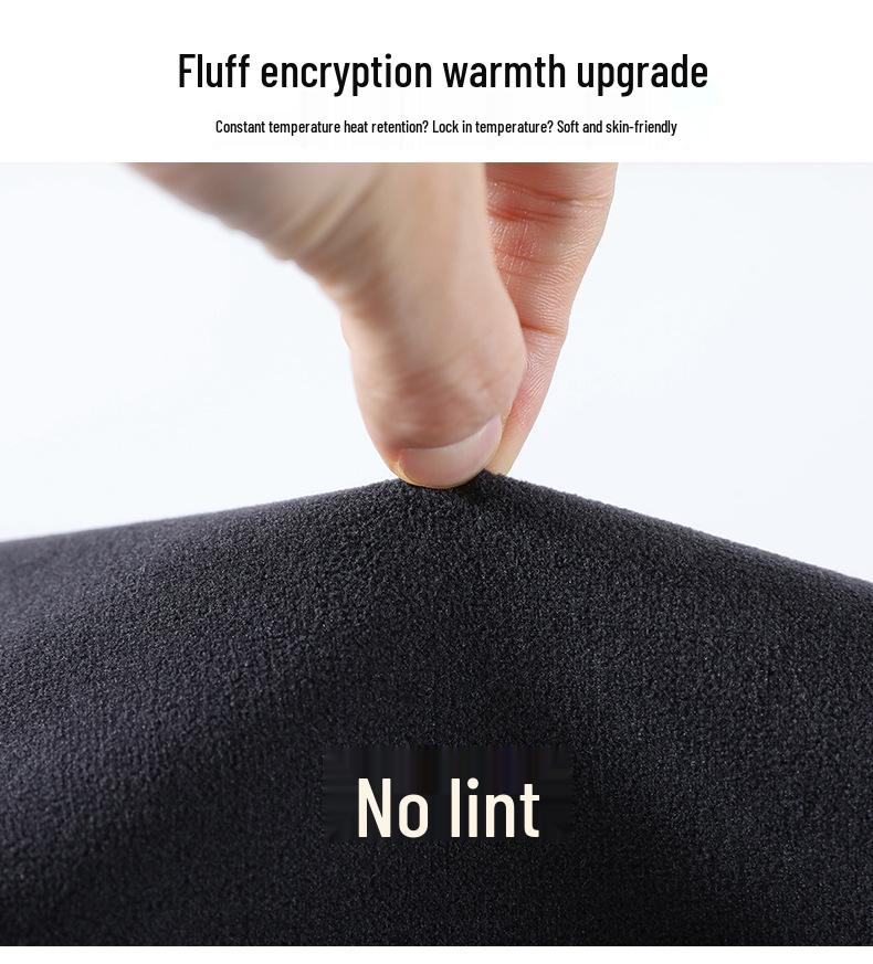 Women's High-Waisted Fleece-Lined Wool Wide-Leg Pants - Winter Slimming Casual Floor-Length.